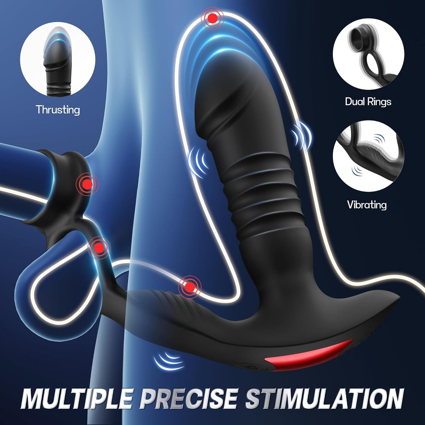 PowerCircle Thrusting Prostate Massager with Cock Ring_SinfulX_premium_sex_toys