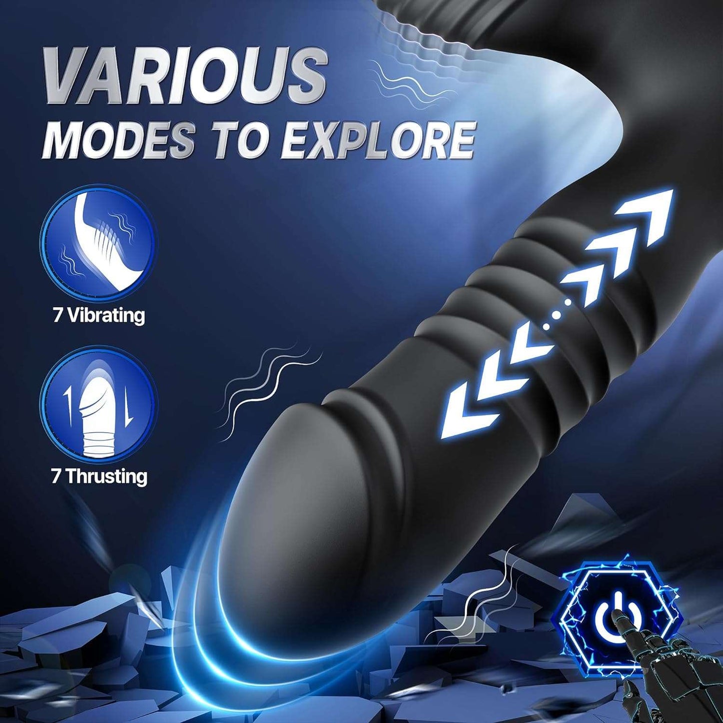 PowerCircle Thrusting Prostate Massager Penis Ring - SinfulX