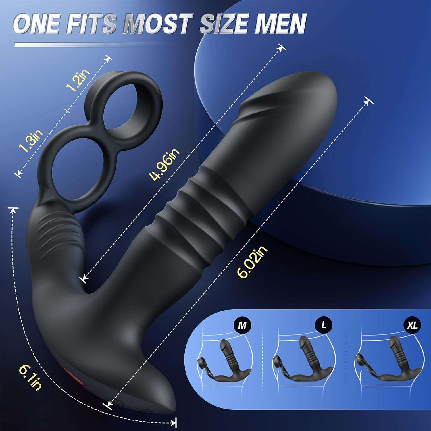 PowerCircle Thrusting Prostate Massager Penis Ring - SinfulX