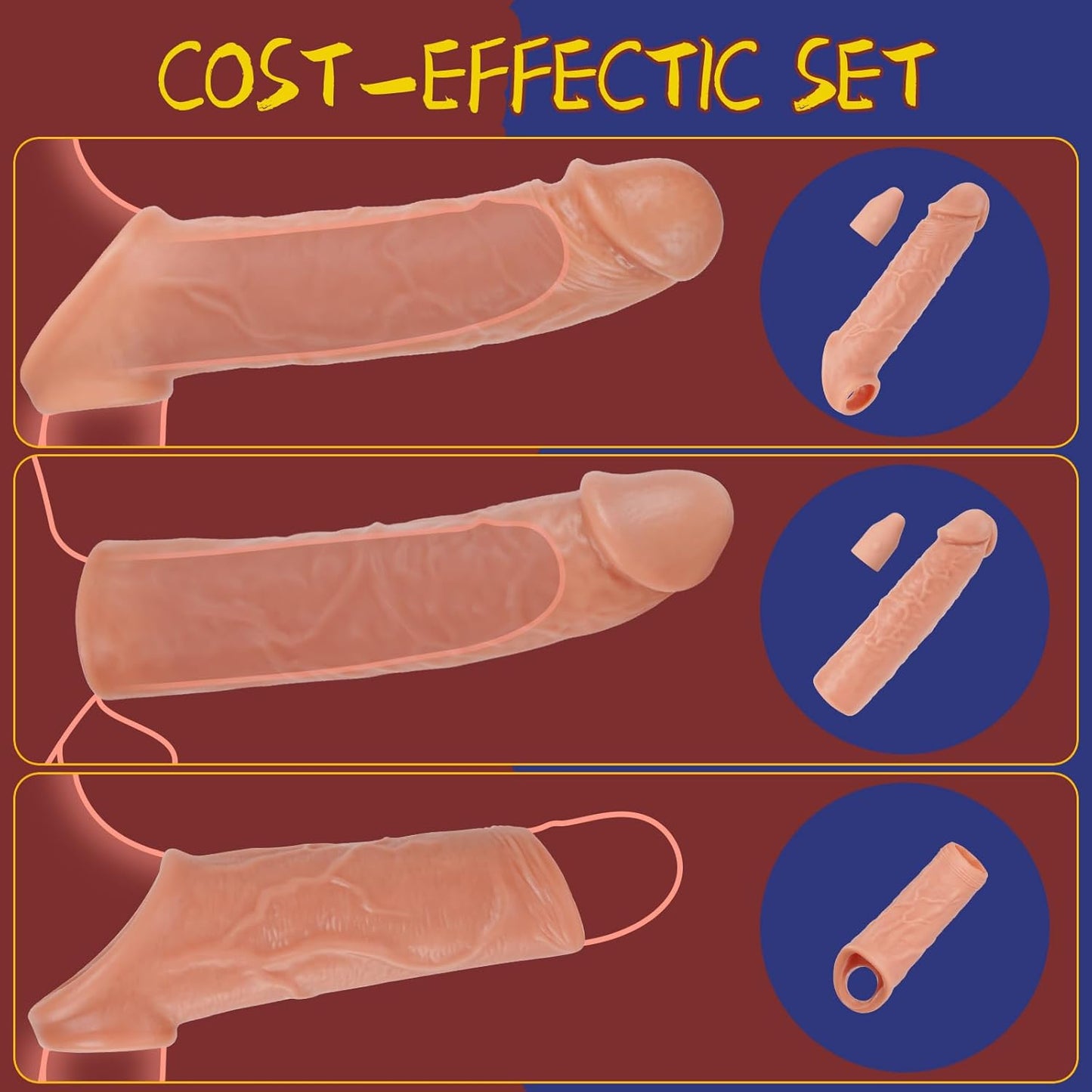 PowerGrip Vibrating Penis Extension Sleeve Set_SinfulX_premium_sex_toys