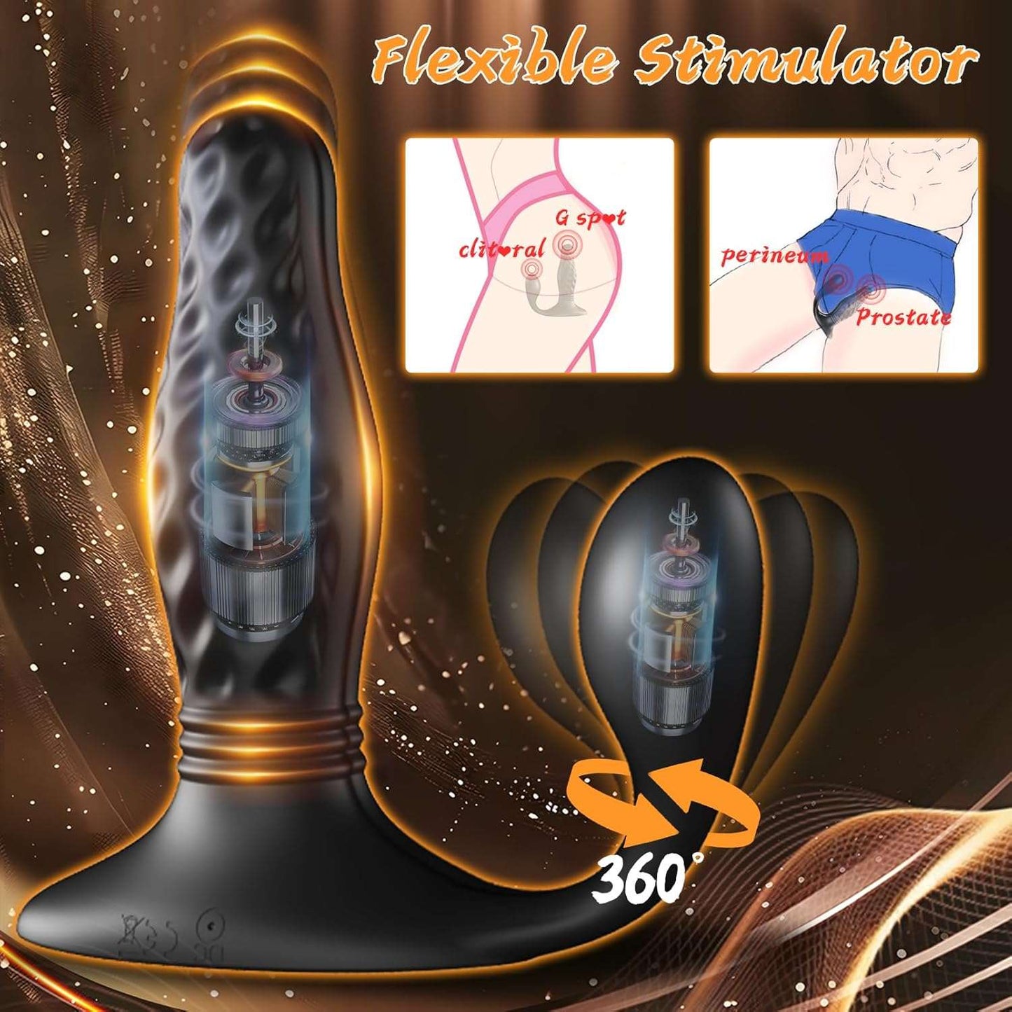PowerPeak Remote Control Prostate Massager Anal Vibrator - SinfulX