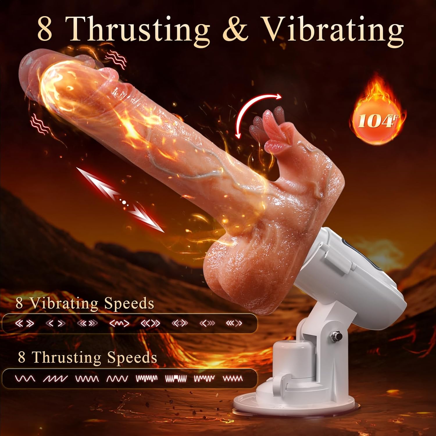 ThrustPower Thrusting Dildo 5-in-1 Sex Machine SinfulX ThrustPower Thrusting Dildo 5-in-1 Sex Machine SinfulX