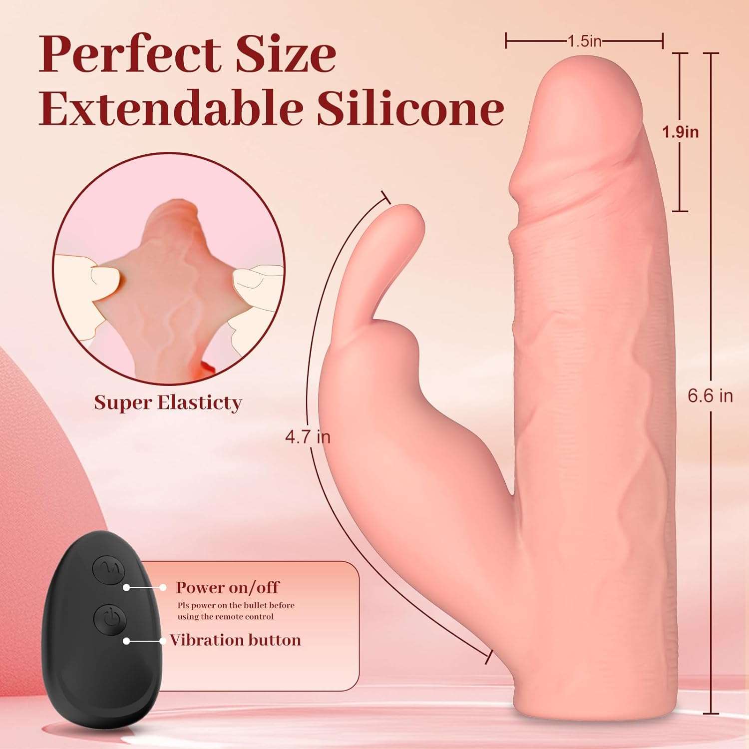 PowerWrap Rabbit Clit Stimulation Penis Sleeve - SinfulX