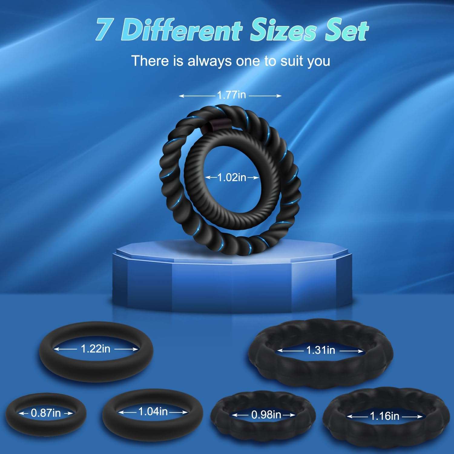 Premium Penis Ring Set for Enhanced Erection Support - SinfulX