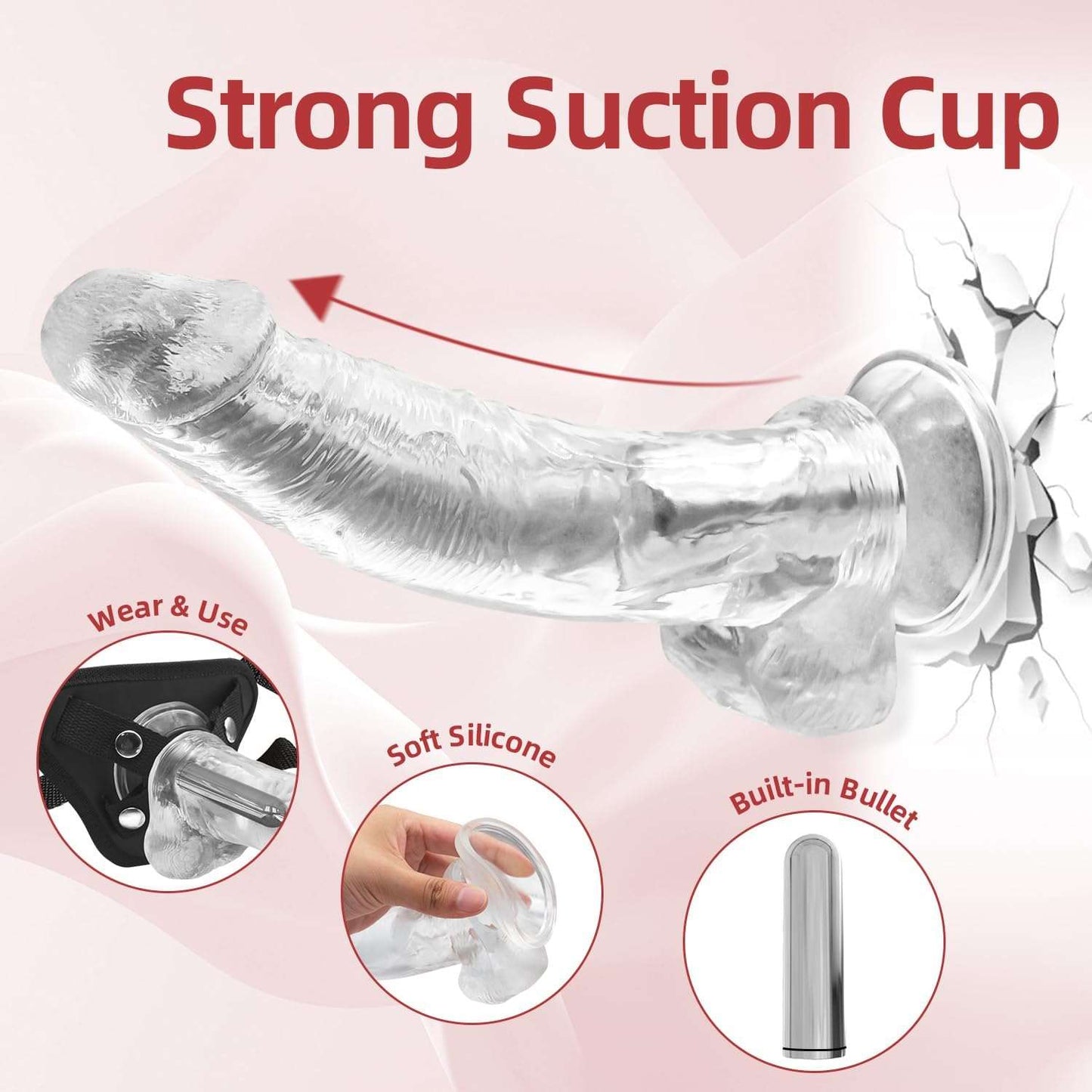 Premium Strap - On Bullet Vibrator Dildo - SinfulX