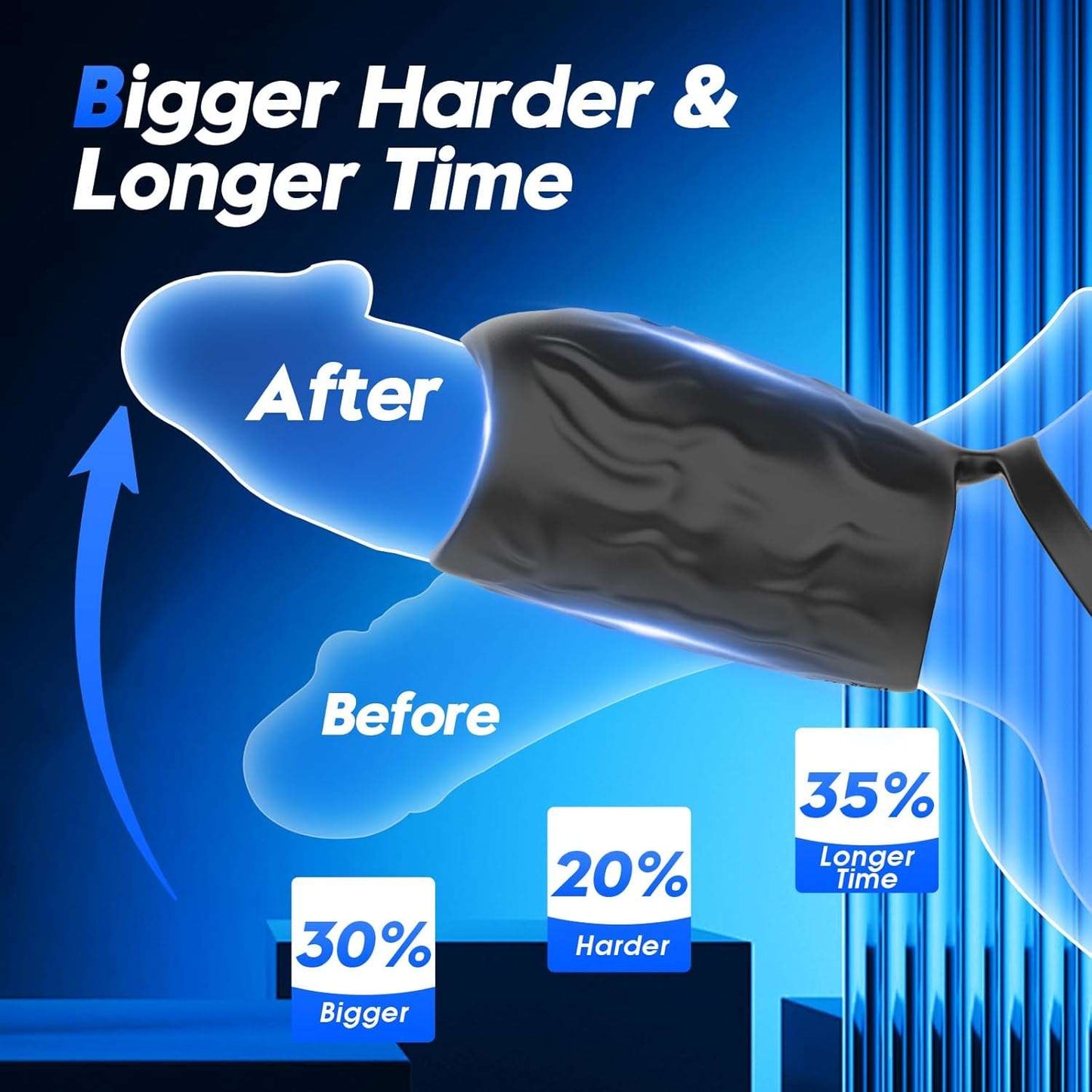 PulseMaster Vibrating Remote Control Penis Sleeve - SinfulX