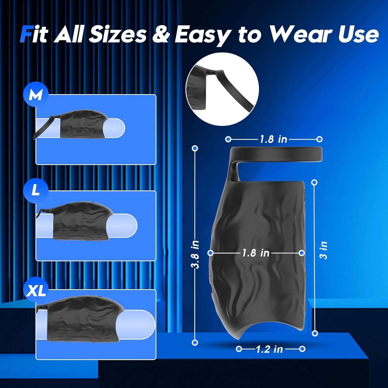 PulseMaster Vibrating Remote Control Penis Sleeve - SinfulX