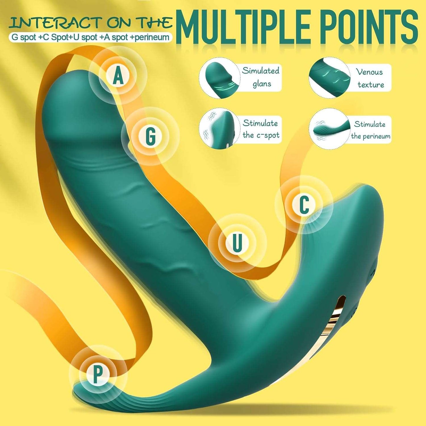 PulsePoint Remote Control Triple Stimulation Dildo Vibrator_SinfulX_premium_sex_toys