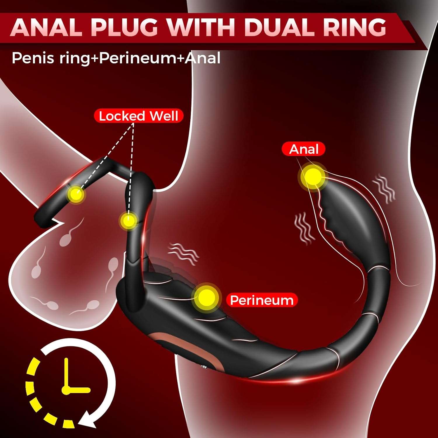 RaptureLoop Remote Control Prostate Plug Penis Ring - SinfulX