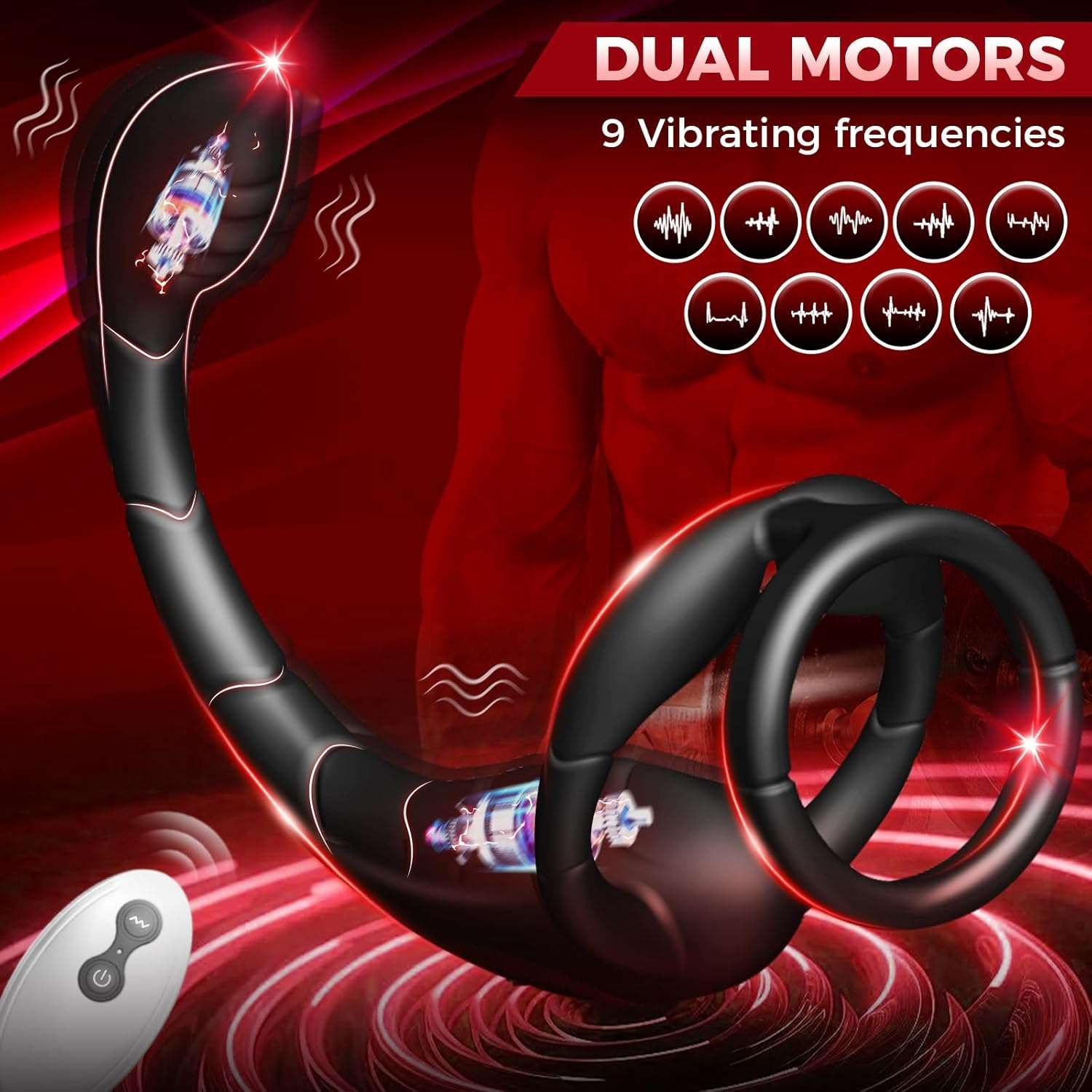 RaptureLoop Remote Control Prostate Plug Penis Ring - SinfulX