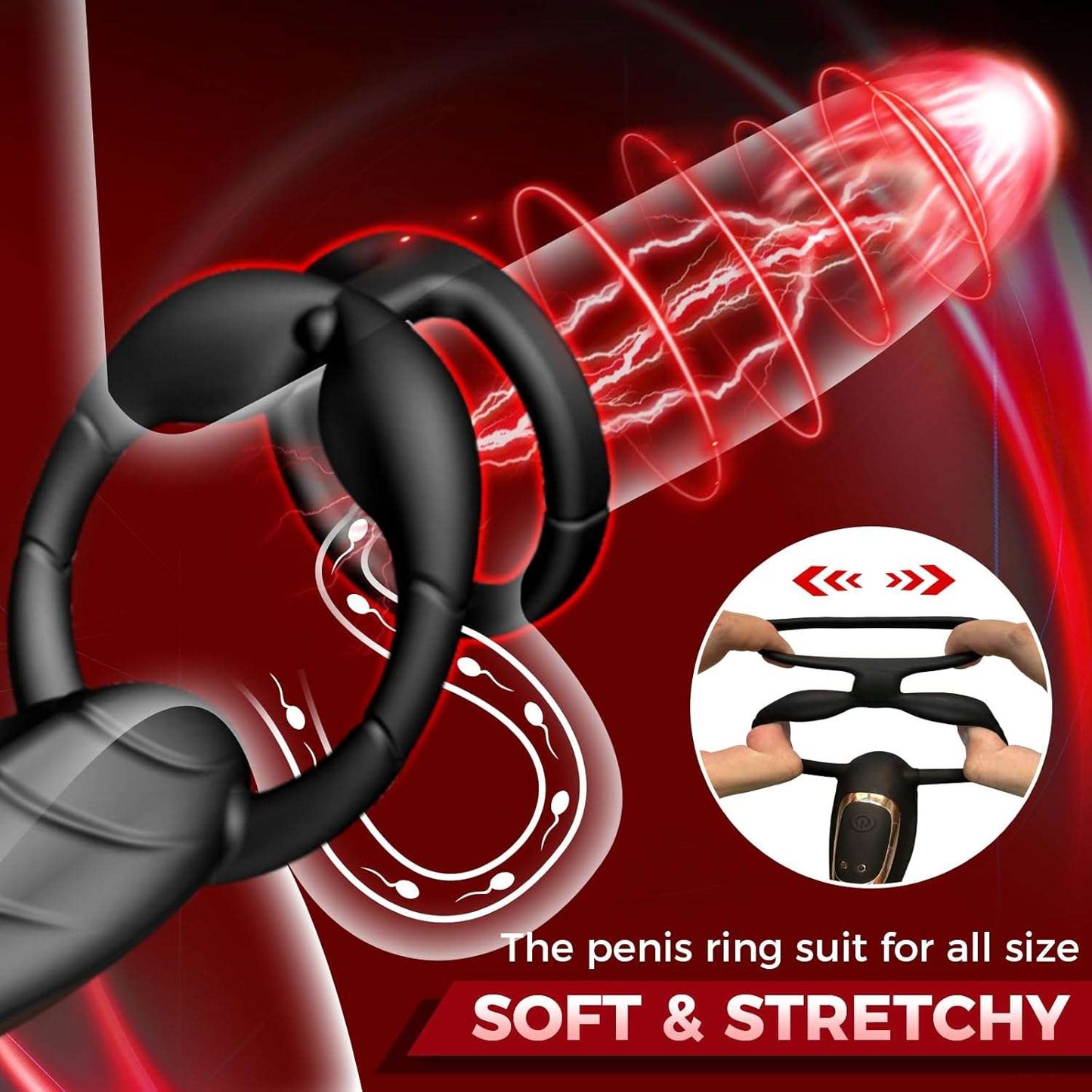 RaptureLoop Remote Control Prostate Plug Penis Ring - SinfulX
