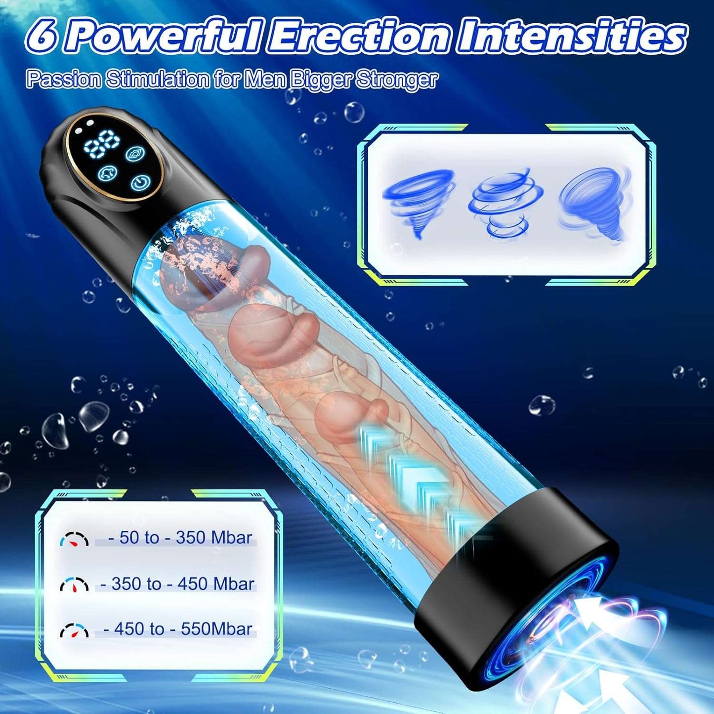 RaptureVault Electric Penis Pump Vacuum Enlarger - SinfulX