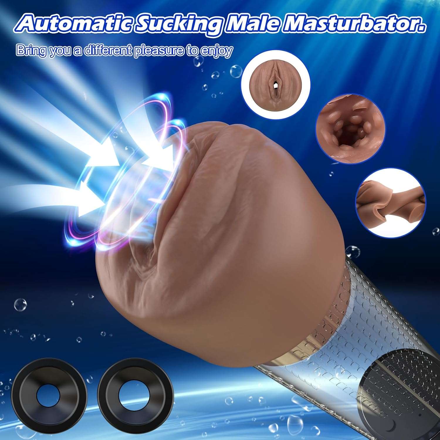RaptureVault Electric Penis Pump Vacuum Enlarger - SinfulX