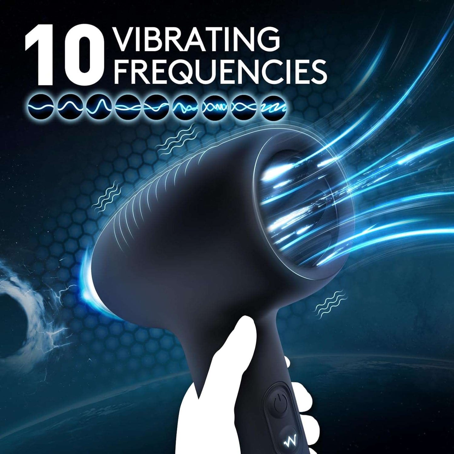 RhythmGuide Vigorous Vibrations Open Ended Masturbator - SinfulX