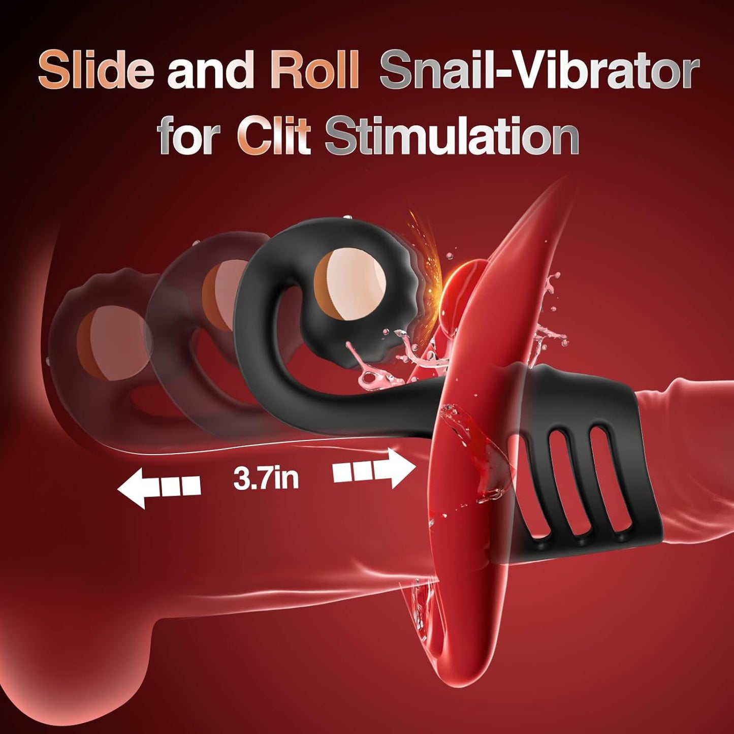 RingFusion Snail Style Clit Massager Cock Sleeve_SinfulX_premium_sex_toys