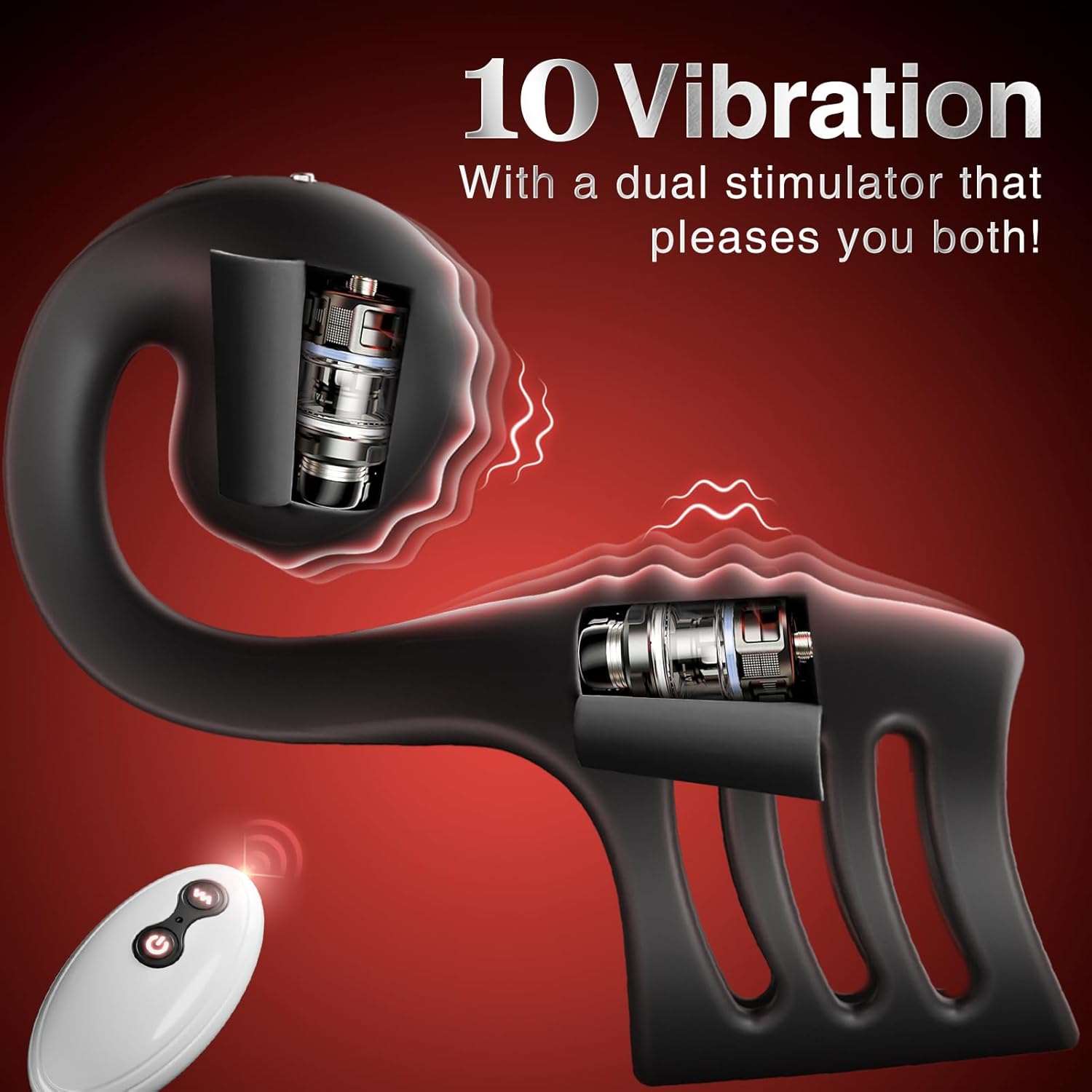 RingFusion Snail Clitoral Massager Penis Sleeve - SinfulX