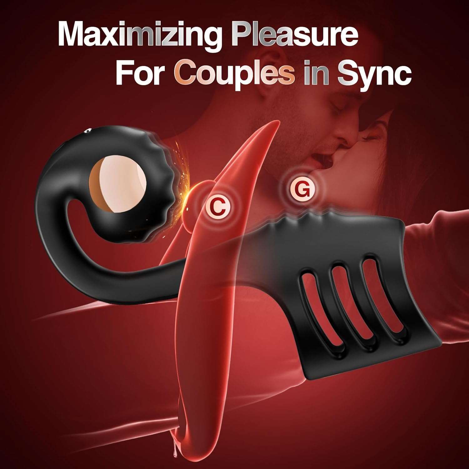 RingFusion Snail Clitoral Massager Penis Sleeve - SinfulX