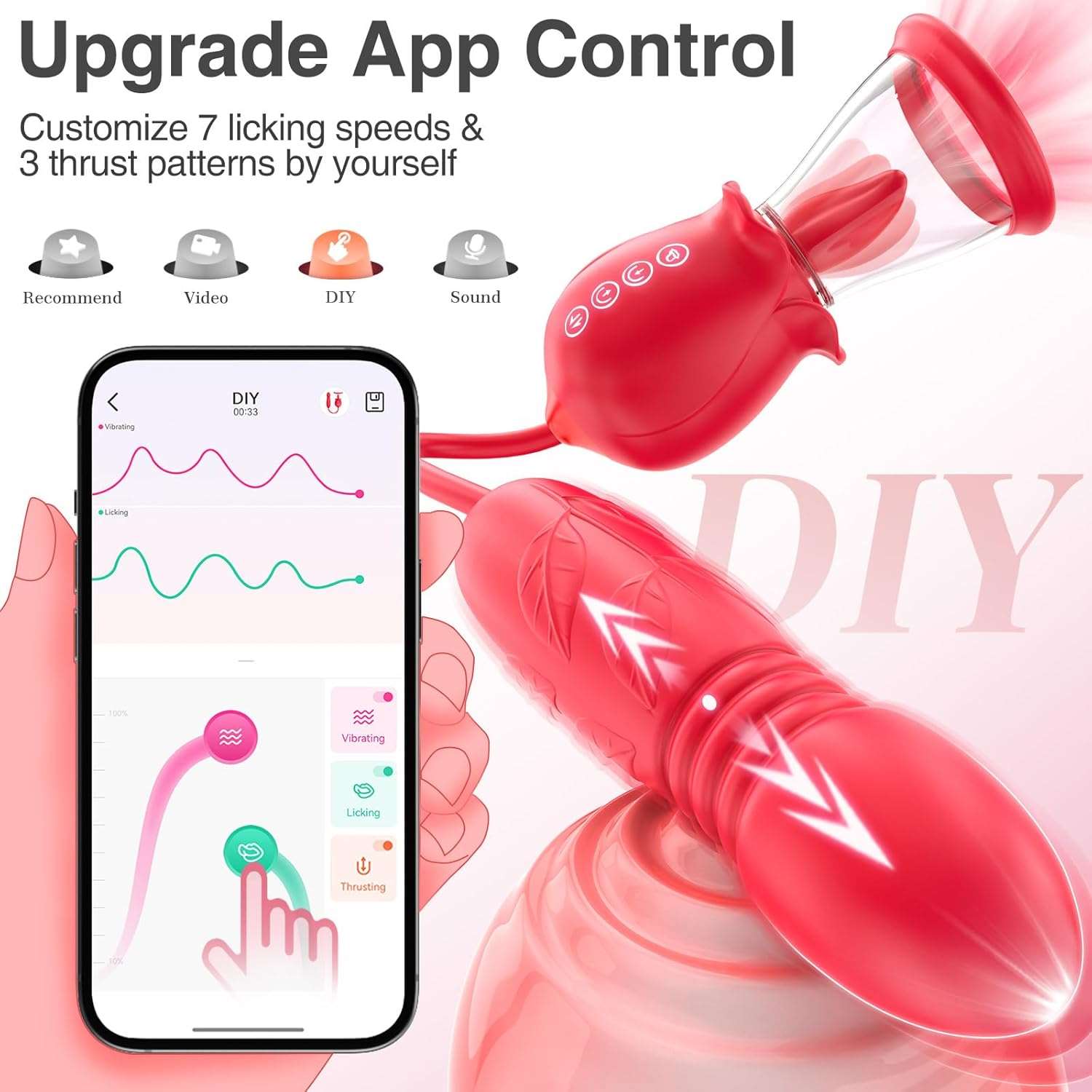 RoseBloom Clit Suction Dildo Vibrator - SinfulX