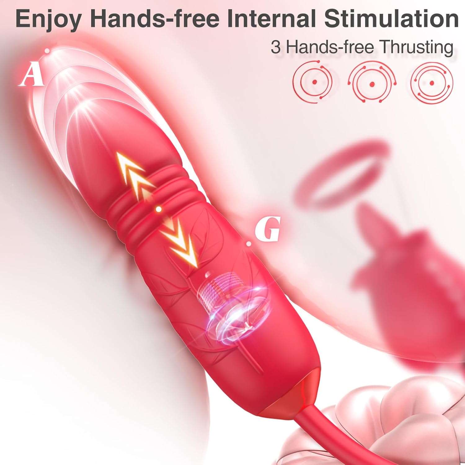 RoseBloom Clit Suction Dildo Vibrator - SinfulX