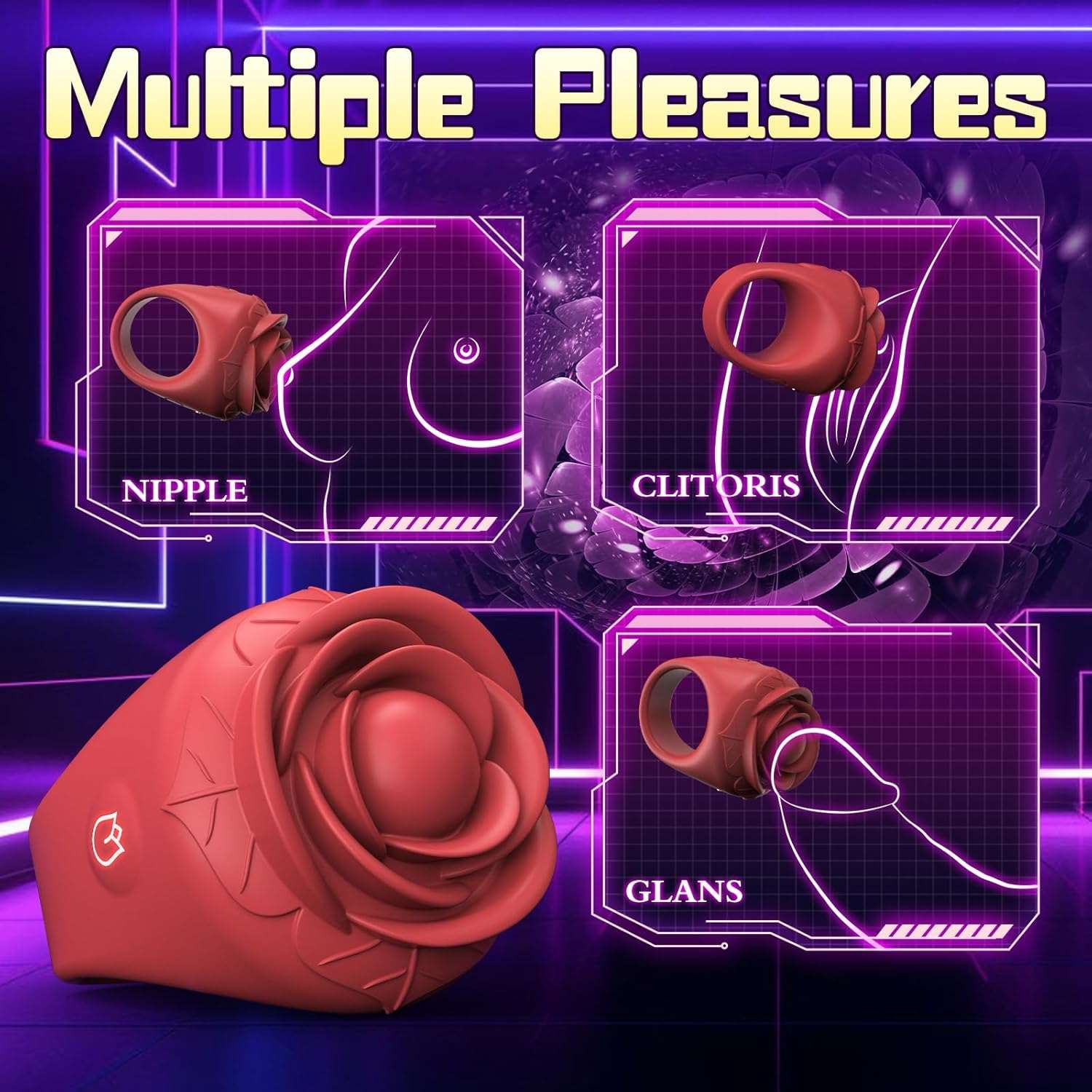 RoseRing Mini Penis & Clitoral Vibrator - SinfulX
