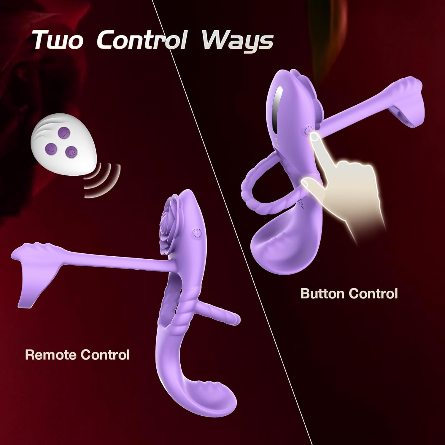 RoseWrap Vibrating Penis Ring for Couples - SinfulX