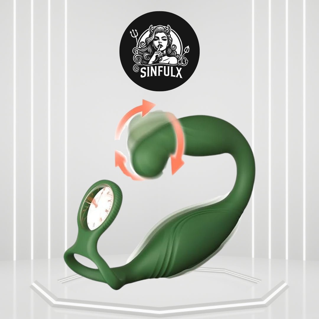RotateCoreX Rotating Prostate Massager Cock Ring 10 Modes Remote - SinfulX - Personal Care > Sexual Wellness > Prostate Massager Cock Ring