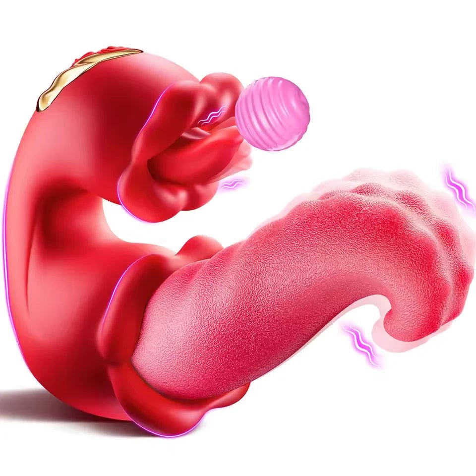 LuxeGlide Thrusting Tongue G - Spot Vibrator - SinfulX - Personal Care > Sexual Wellness > Tongue Vibrator