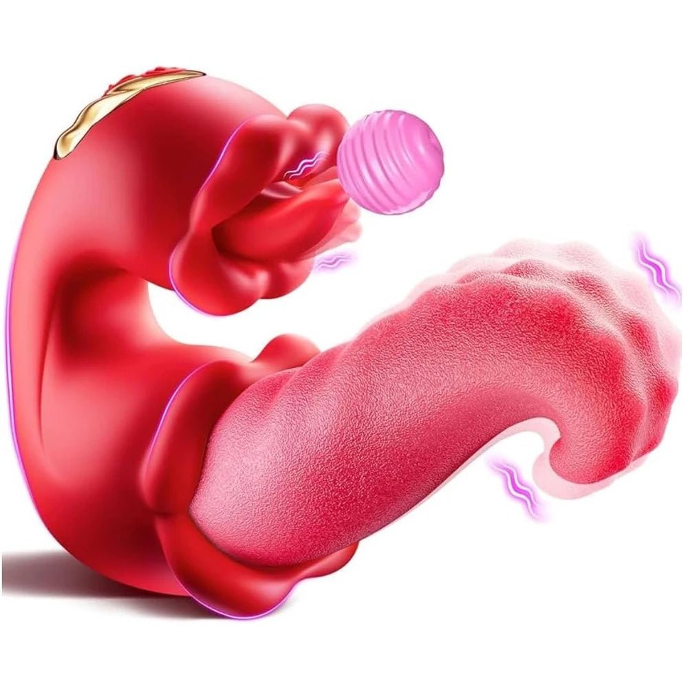 LuxeGlide Thrusting Tongue G - Spot Vibrator - SinfulX - Personal Care > Sexual Wellness > Tongue Vibrator