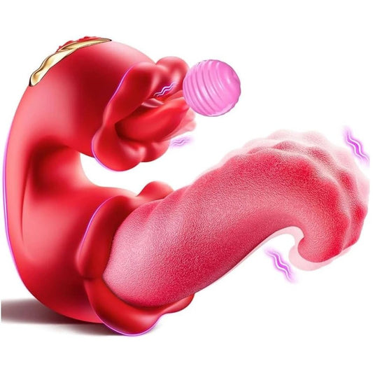 LuxeGlide Thrusting Tongue G - Spot Vibrator - SinfulX - Personal Care > Sexual Wellness > Tongue Vibrator
