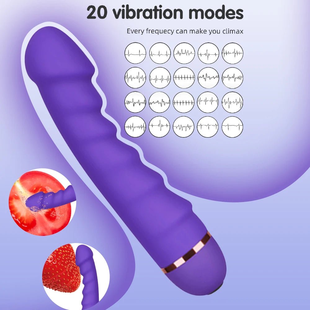TruePulse 20X RealFeel Dildo Vibrator - SinfulX - Personal Care > Sexual Wellness > Dildo Vibrator