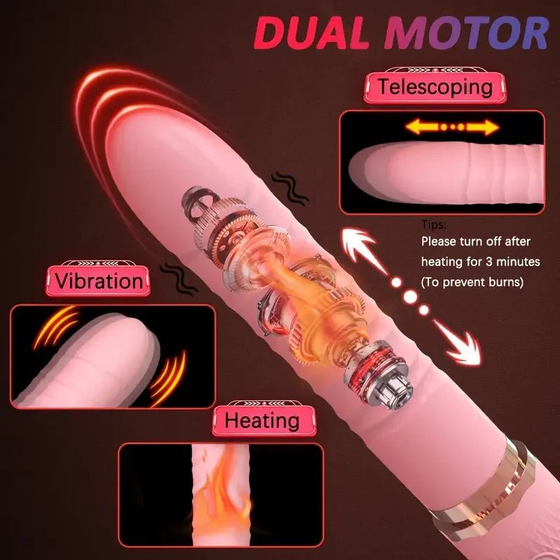 HeatDrive Dual Thrust Vibrator - SinfulX - Personal Care > Sexual Wellness > G - Spot Vibrator