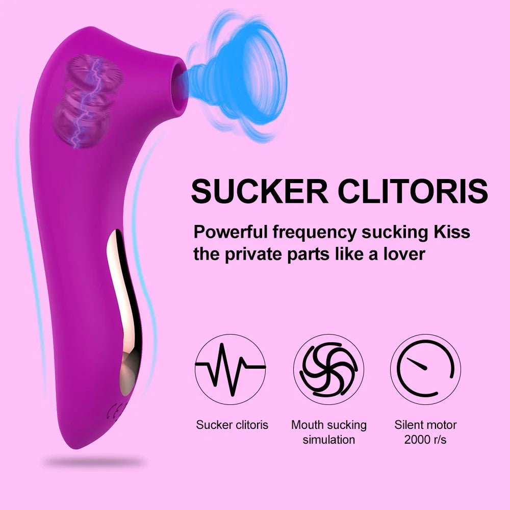 AeroBloom 7X Clitoral Suction Vibrator - SinfulX - Personal Care > Sexual Wellness > Clitoral Suction Vibrator