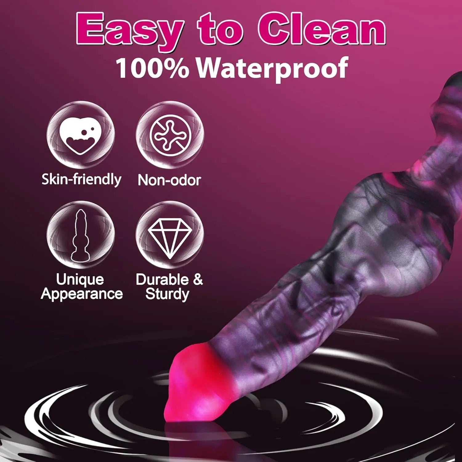 KnotFetish Dog Knot Silicone Dildo Plug - SinfulX - Personal Care > Sexual Wellness > Dildo