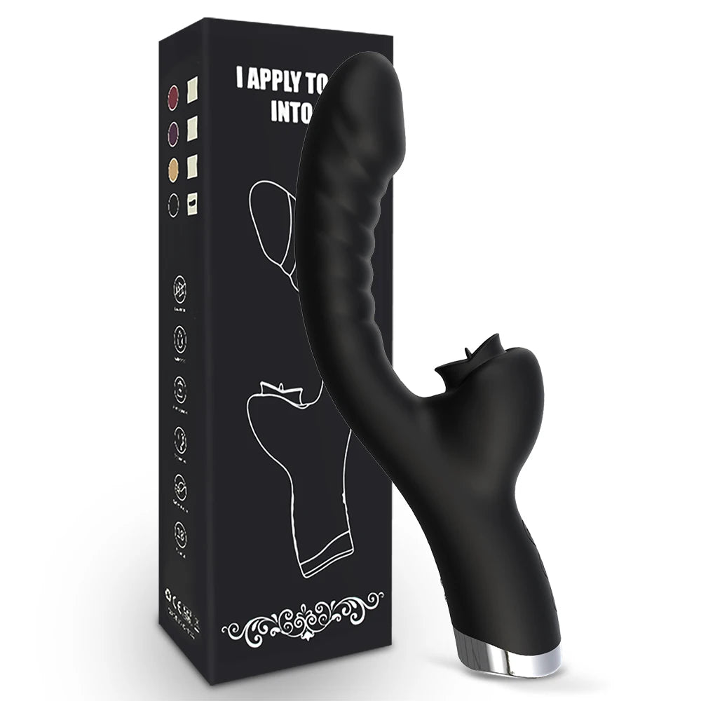 VelvetLick 20X Speed Tongue Licking Vibrator - SinfulX - Personal Care > Sexual Wellness > Clitoral Suction Vibrator