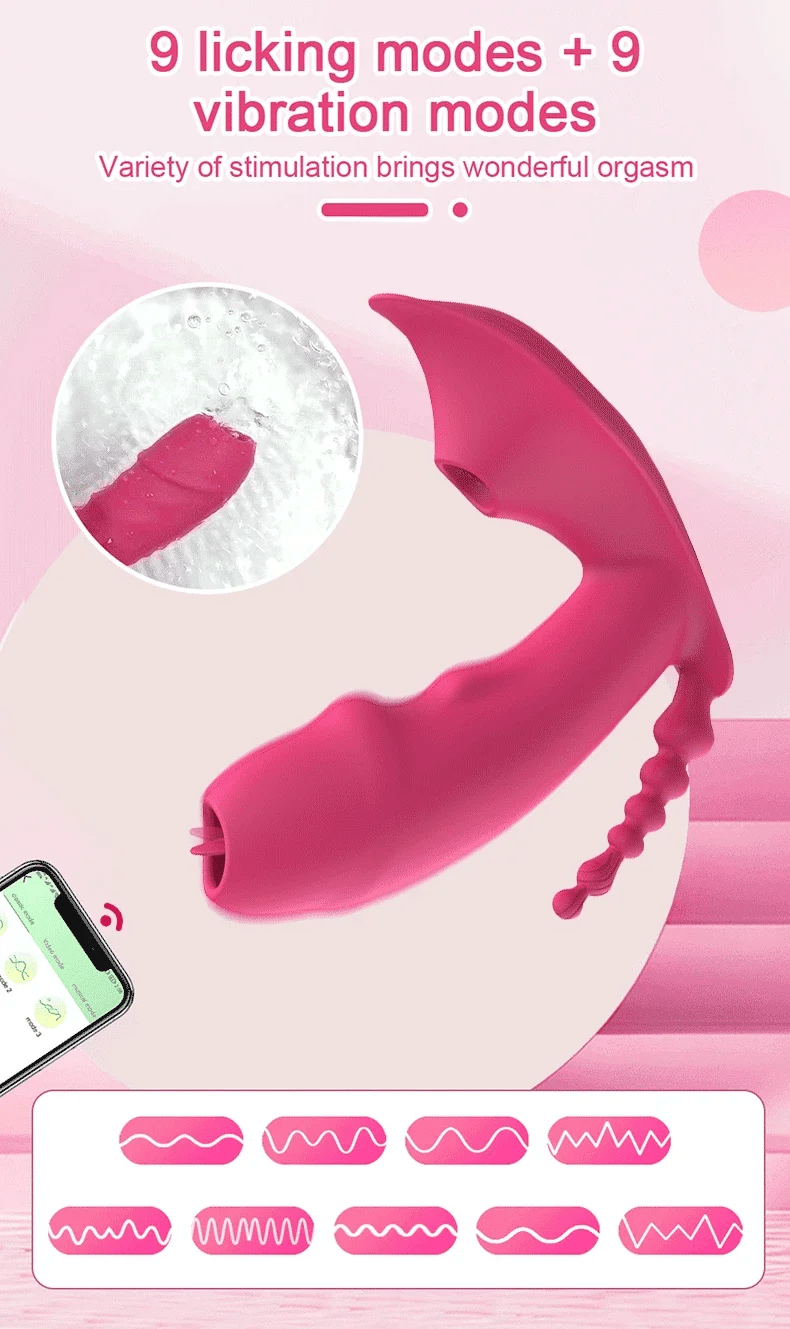 3 - in - 1 Bluetooth APP Controlled Dildo Vibrator with Heating & Vacuum Suction | Vagina, Clitoris Stimulator | Female Masturbator Sex Toy for Women - SinfulX - 