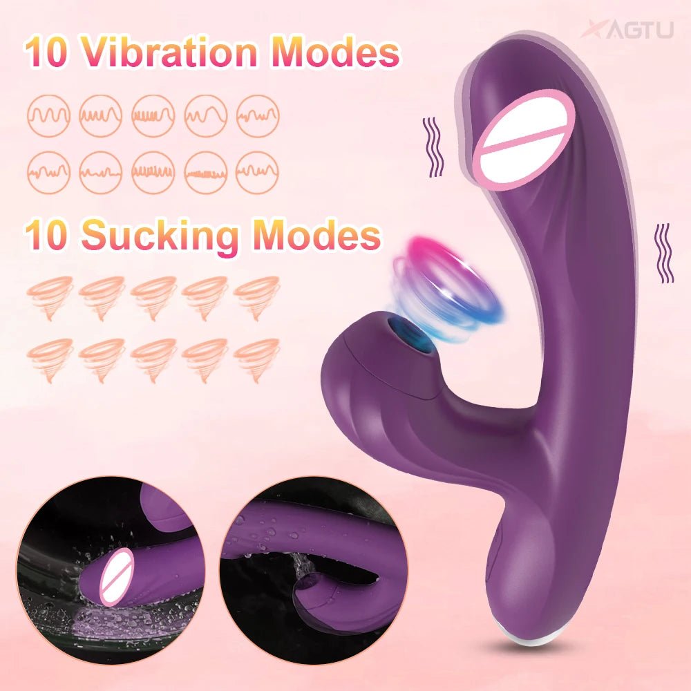 HeatSuction Heated Suction G - Spot Vibrator - SinfulX - Personal Care > Sexual Wellness > Wand Vibrator