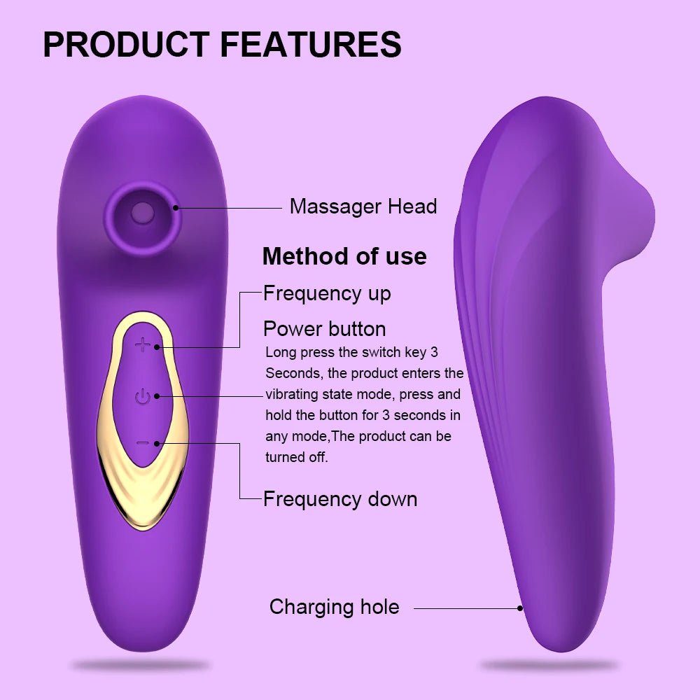 AeroBliss 5X Suction Pro - SinfulX - Personal Care > Sexual Wellness > Clitoral Suction Vibrator