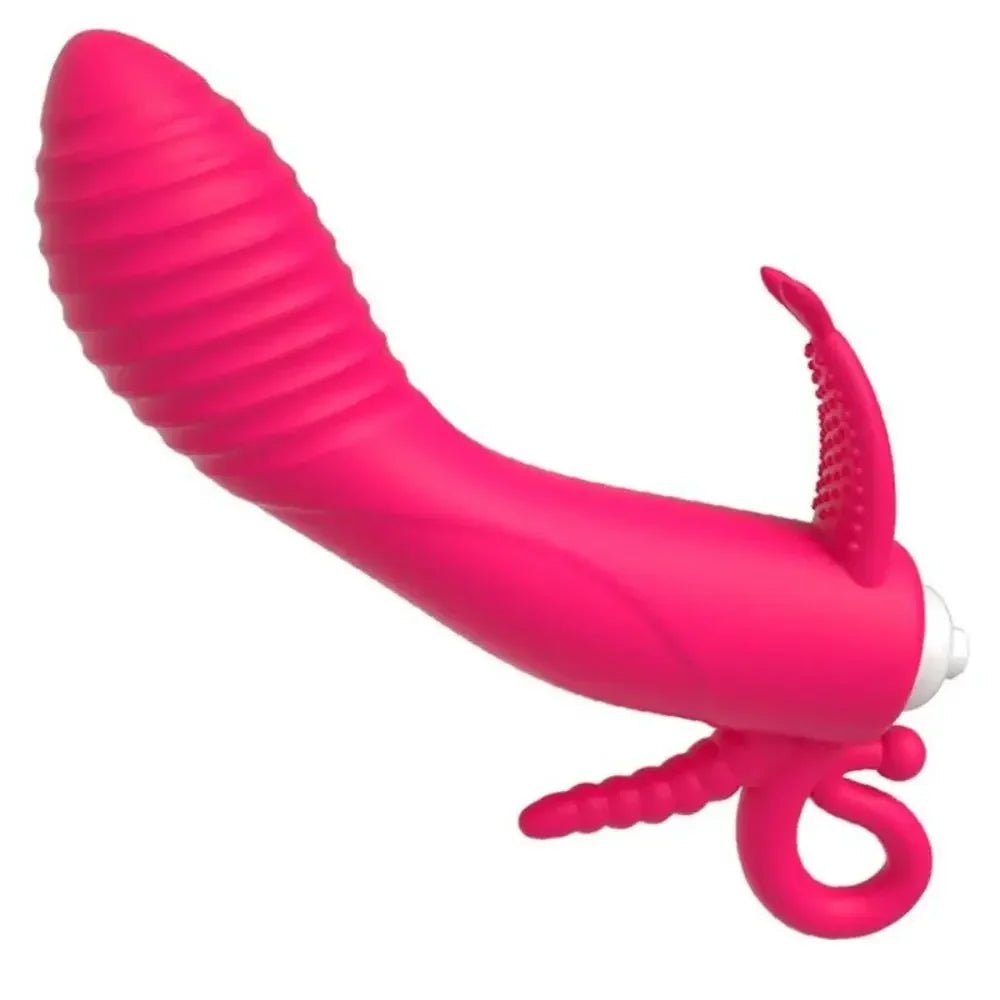 RoseWave Triple Stim Dildo Vibrator - SinfulX - Personal Care > Sexual Wellness > G - Spot Vibrator