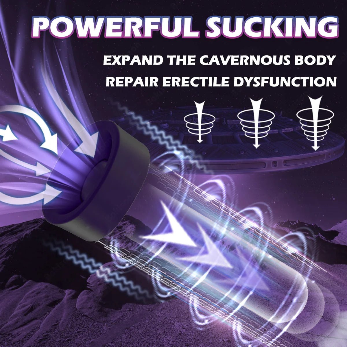 HydroForce IPX7 Waterproof Electric Penis Pump - SinfulX - Personal Care > Sexual Wellness > Penis Pump