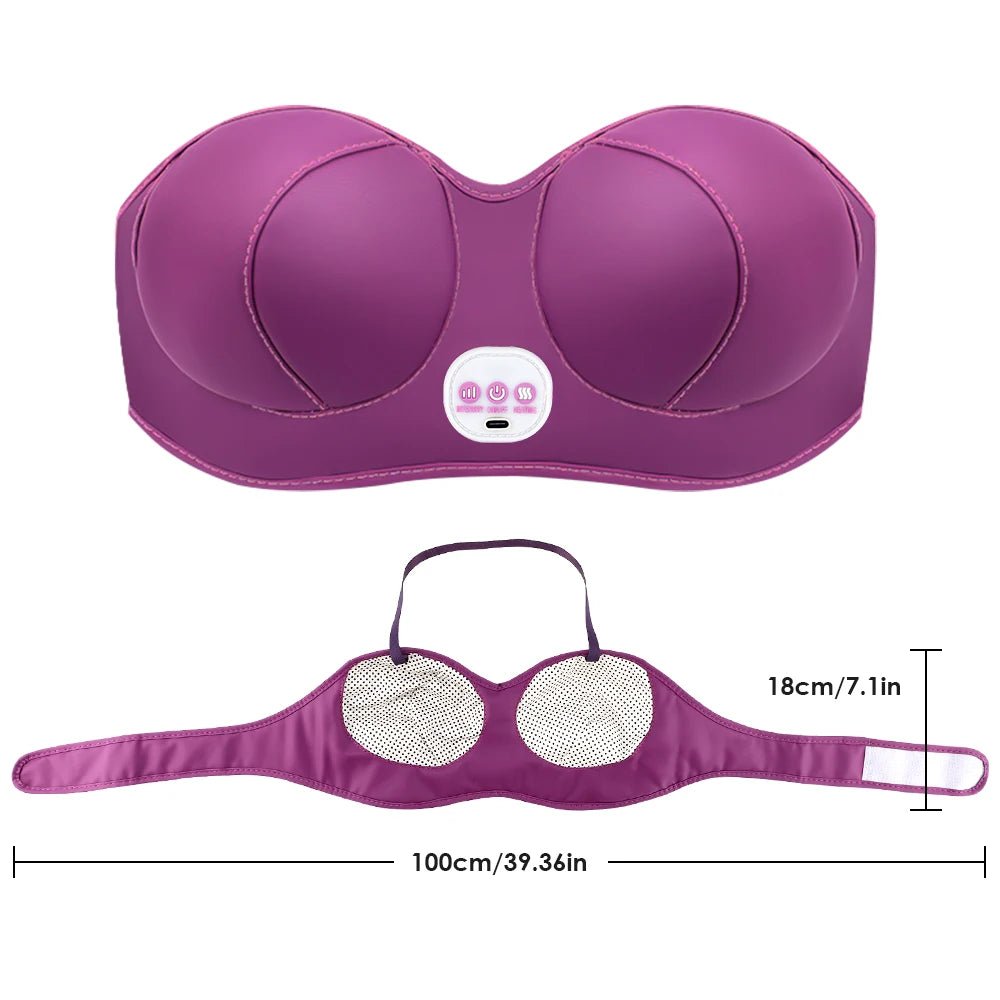 LunaLift Heated Breast Massager Bra - SinfulX - Personal Care > Sexual Wellness > Breast Massager