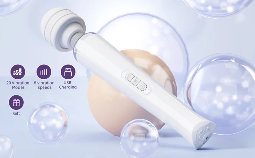 TitanWave 20 Mode Wand Vibrator - SinfulX - Personal Care > Sexual Wellness > Wand Vibrator