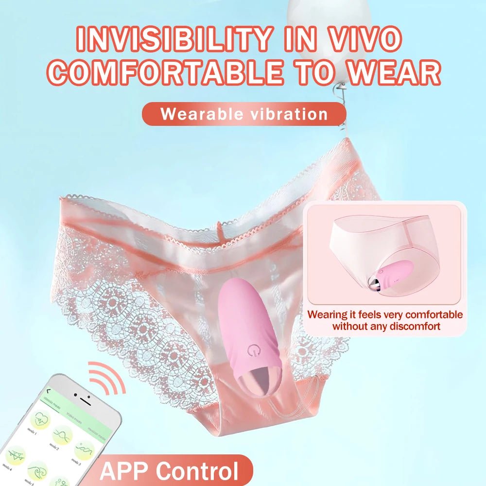 SyncPlay App Control Wearable Egg Vibrator - SinfulX - Personal Care > Sexual Wellness > Egg Vibrator