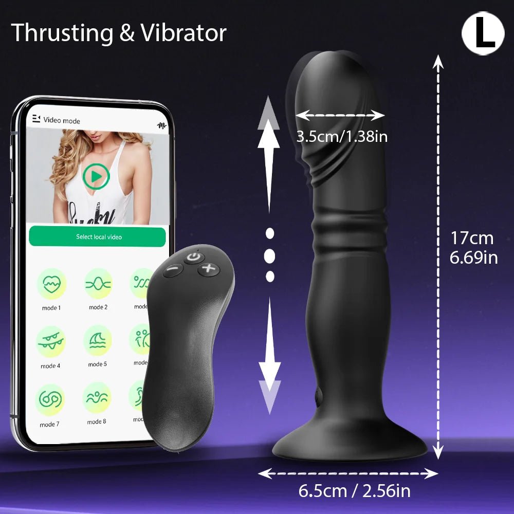 ThrustGrip Pro 3X Thrusting Prostate Plug Vibrator - SinfulX - Personal Care > Sexual Wellness > Prostate Massager