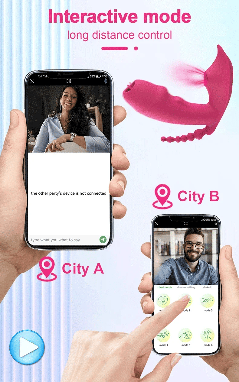 3 - in - 1 Bluetooth APP Controlled Dildo Vibrator with Heating & Vacuum Suction | Vagina, Clitoris Stimulator | Female Masturbator Sex Toy for Women - SinfulX - 