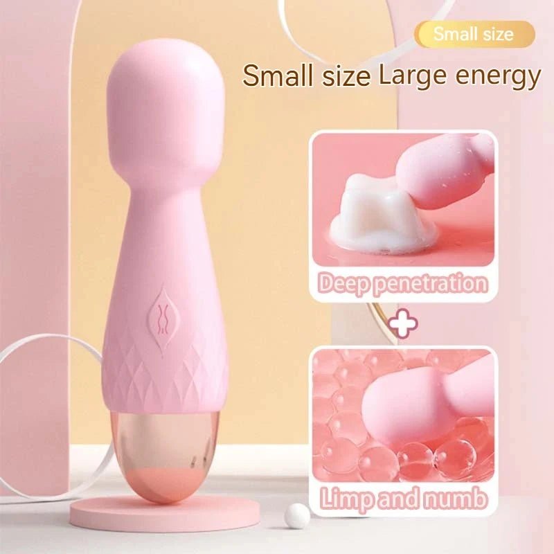 MiniVolt Mini Dual Sided Wand Vibrator 10 Modes - SinfulX - Personal Care > Sexual Wellness > Wand Vibrator