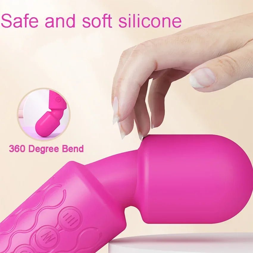 FlexiWave 20 Mode Wand Vibrator - SinfulX - Personal Care > Sexual Wellness > Wand Vibrator