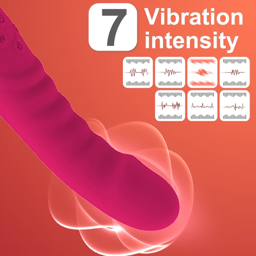IgniteFlex Heated Dual Head Wand Vibrator - SinfulX - Personal Care > Sexual Wellness > Wand Vibrator