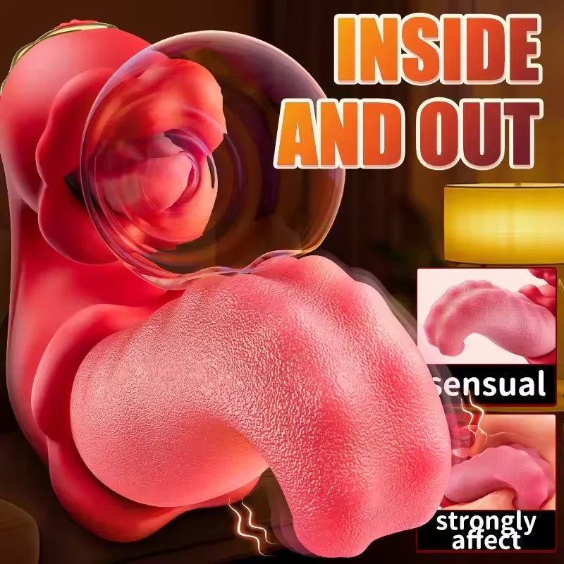 LuxeGlide Thrusting Tongue G - Spot Vibrator - SinfulX - Personal Care > Sexual Wellness > Tongue Vibrator