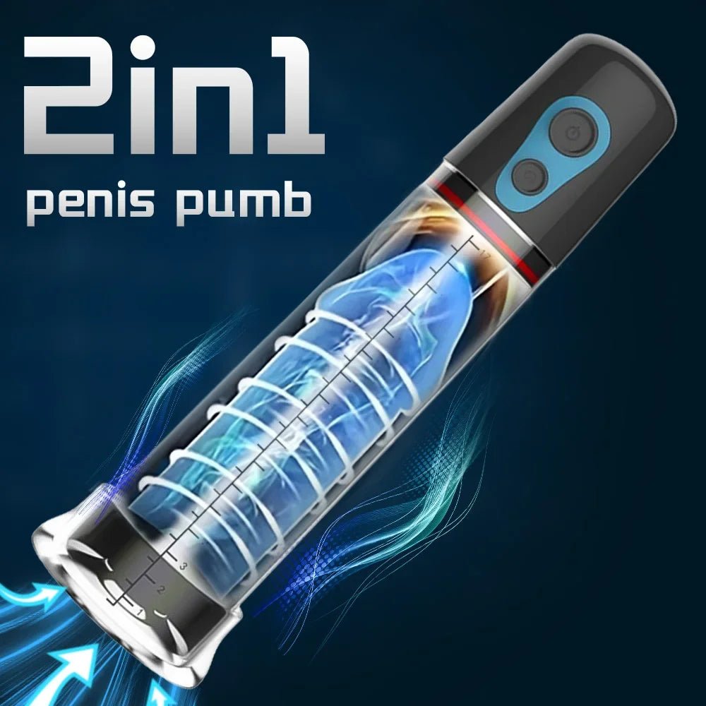PowerDual Automatic Electric Penis Pump Trainer - SinfulX - Personal Care > Sexual Wellness > Penis Pump