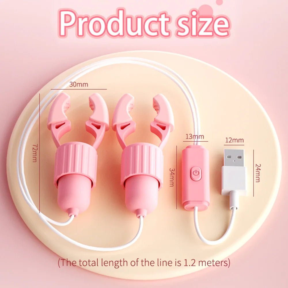 PulseLick Nipple Tease Clamps - SinfulX - Personal Care > Sexual Wellness > Nipple Stimulator